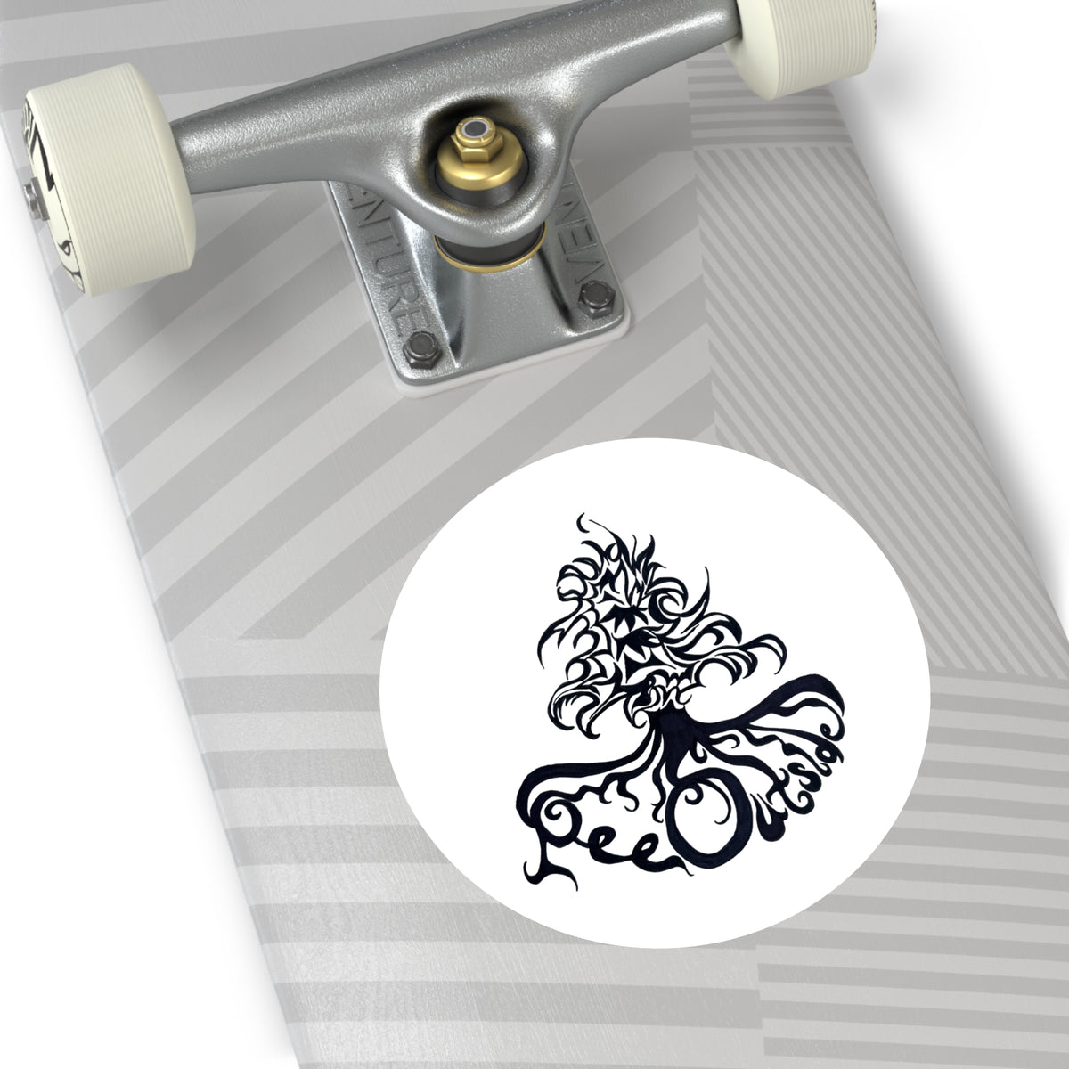 The Pee Outside Round Sticker