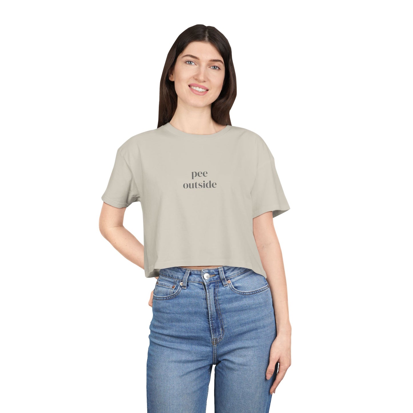 The Simple Pee Outside Crop Top