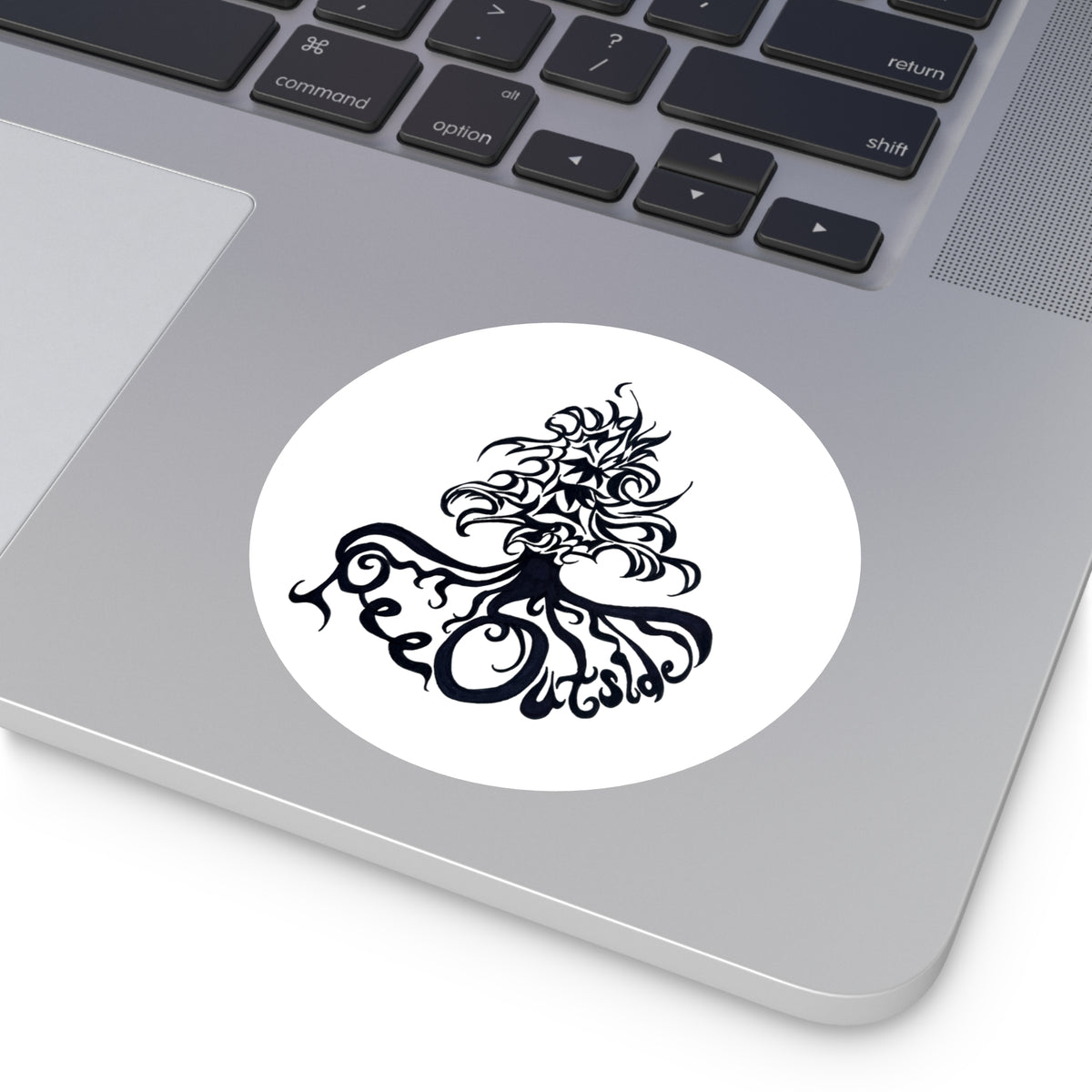 The Pee Outside Round Sticker