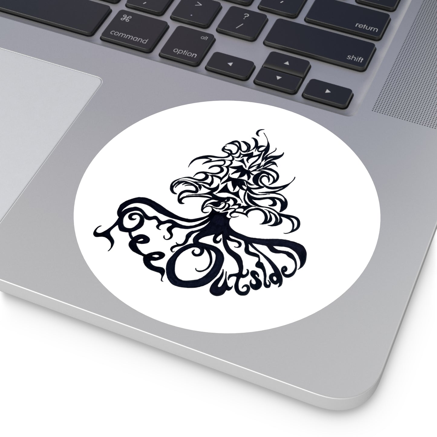 The Pee Outside Round Sticker