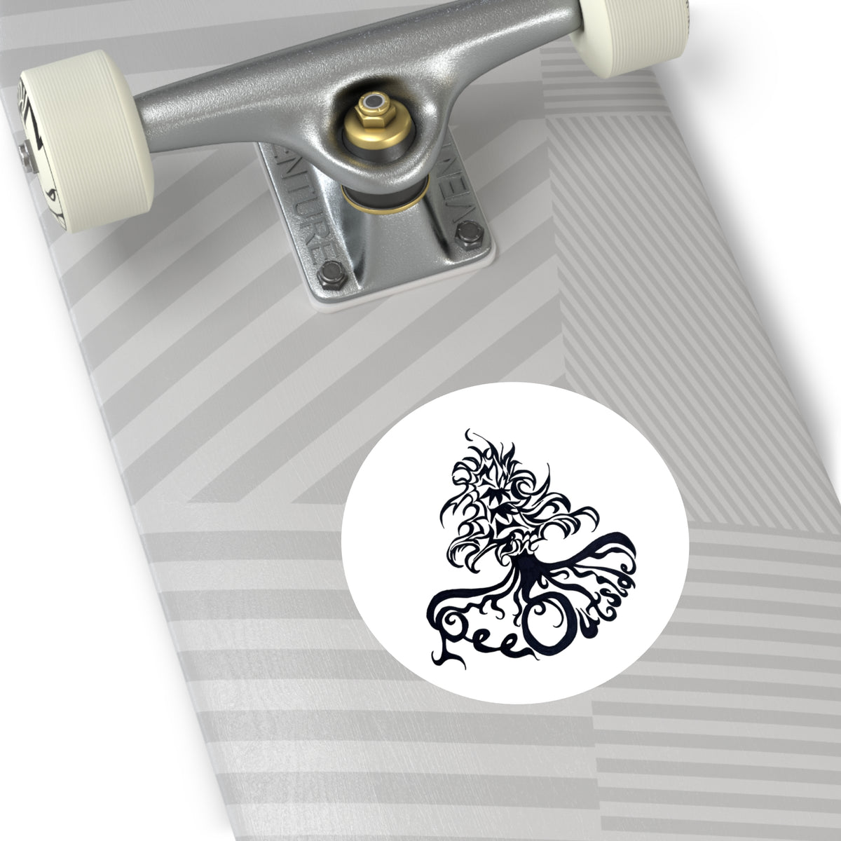 The Pee Outside Round Sticker