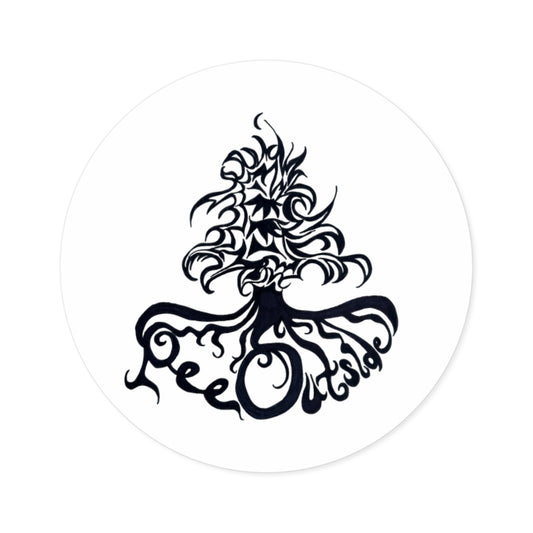 The Pee Outside Round Sticker